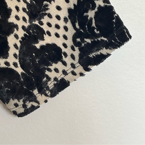 Free People Bodycon Dress Size Small Tan Black Velvet Victorian Goth Whimsygoth - Picture 5 of 10